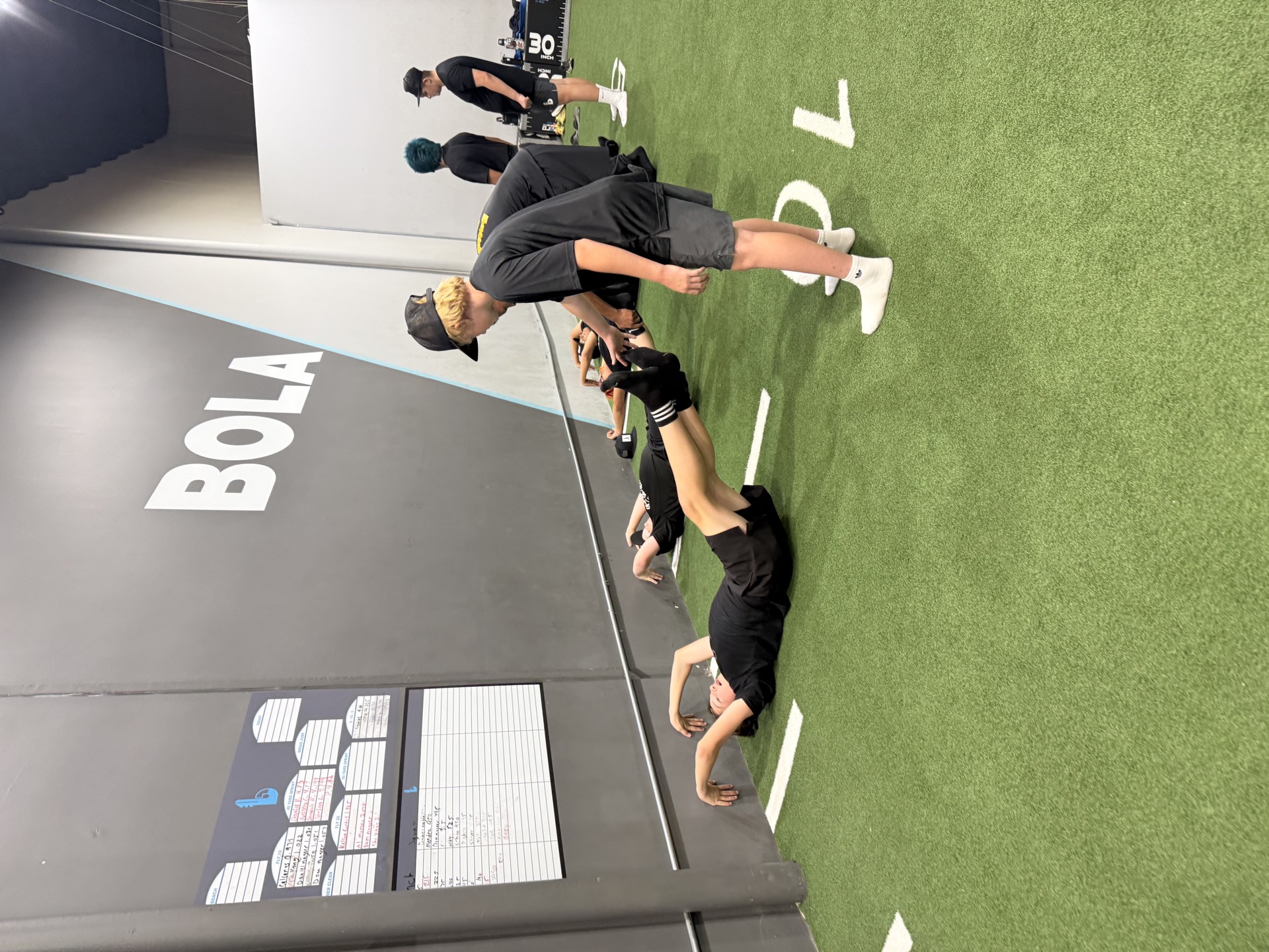 Bola Prep Academy athletes training