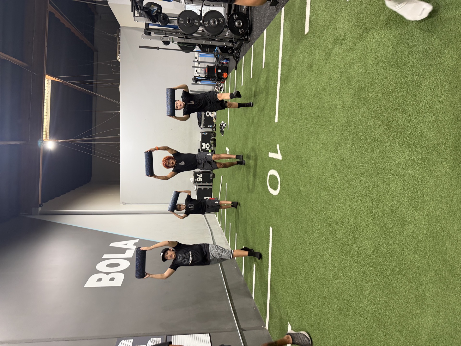 Bola Prep Academy athletes training
