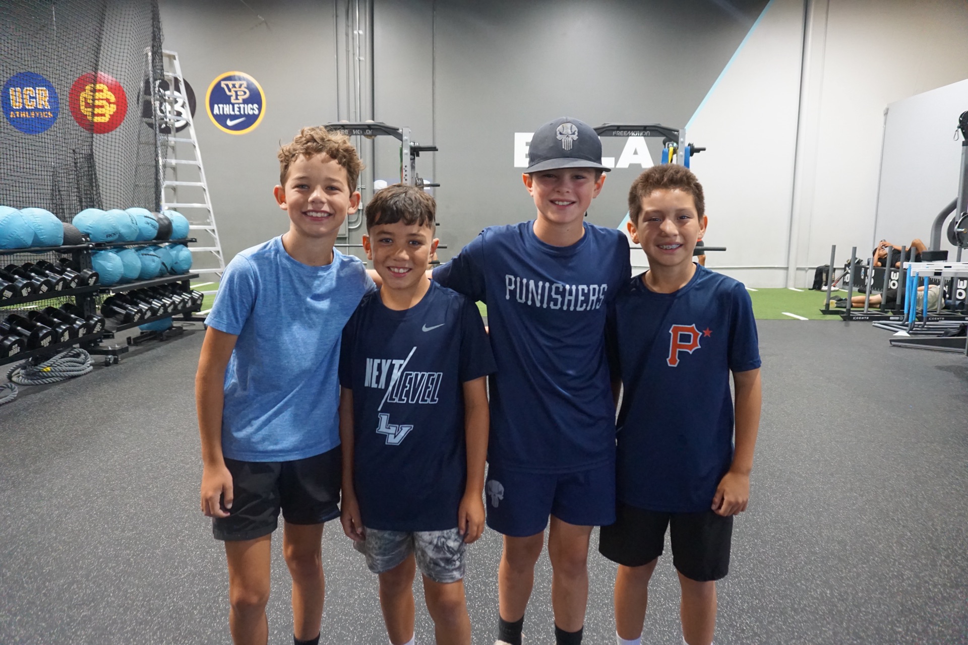 Bola Prep Academy athletes posing together after training